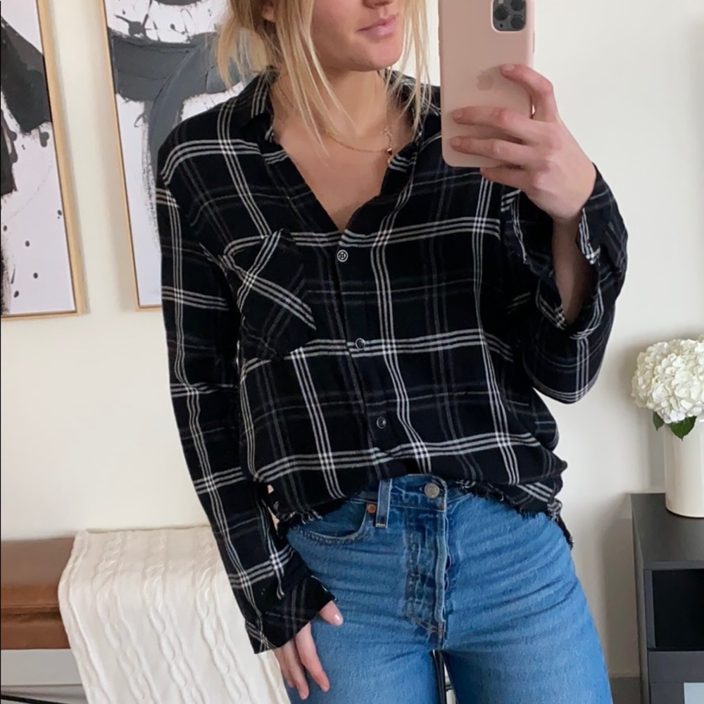 Plaid blouse